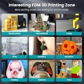 JAYO Filamento de Impresora 3D PLA - Naranja Transparente