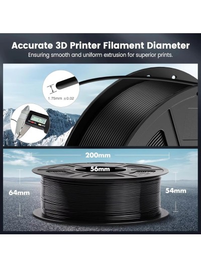 JAYO Filamento de Impresora 3D PLA - Naranja Transparente