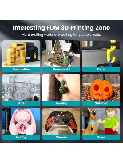 JAYO Filamento de Impresora 3D PLA - Verde Transparente