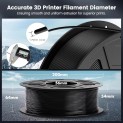 JAYO Filamento de Impresora 3D PLA - Gris