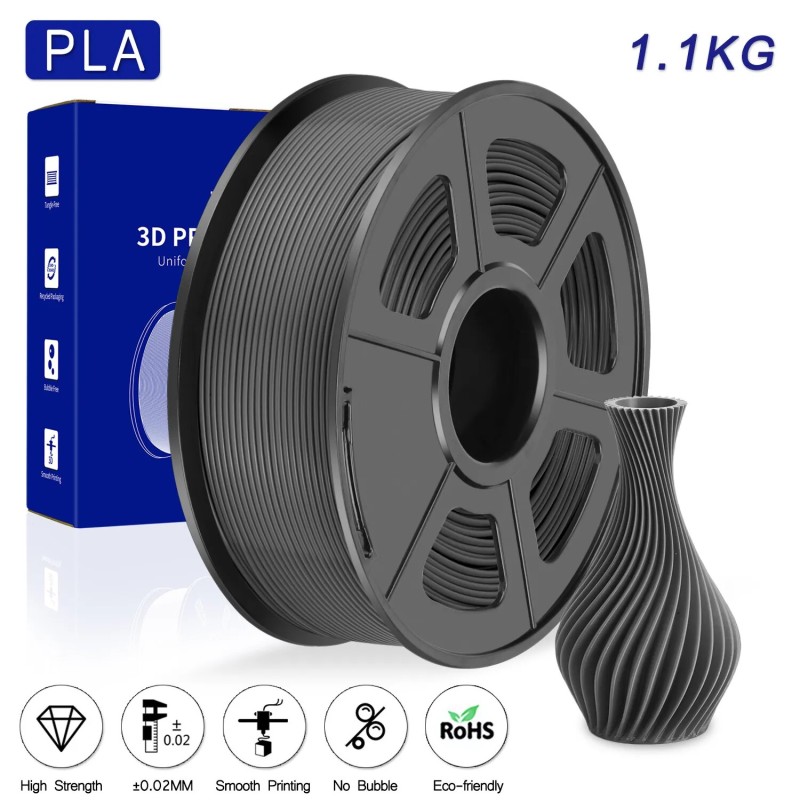 JAYO Filamento de Impresora 3D PLA - Gris