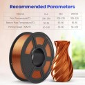 JAYO Filamento de Impresora 3D PLA+ SILK - Cobre