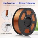 JAYO Filamento de Impresora 3D PLA+ SILK - Cobre