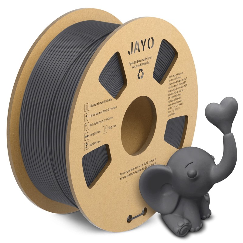 JAYO Filamento de Impresora 3DPL A Matte - Gris