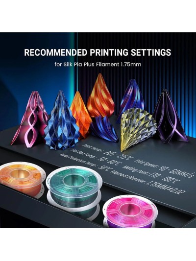 JAYO Filamento de Impresora 3D PLA+ SILK Dual Color - Negro / Oro