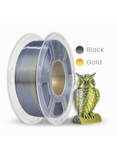 JAYO Filamento de Impresora 3D PLA+ SILK Dual Color - Negro / Oro