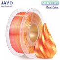 JAYO Filamento de Impresora 3D PLA+ SILK Dual Color - Rojo / Oro