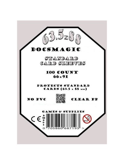 Pack Transparente estándar Sleeves (Fundas) - 100 - 66x91 mm