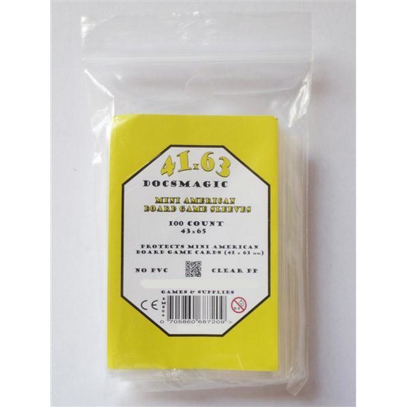 Pack Transparente estándar Sleeves (Fundas) para mini cartas - 100 - 43x65 mm