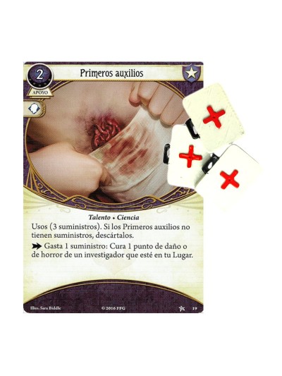 9 Fichas de Primeros Auxilios - Arkham Horror LCG