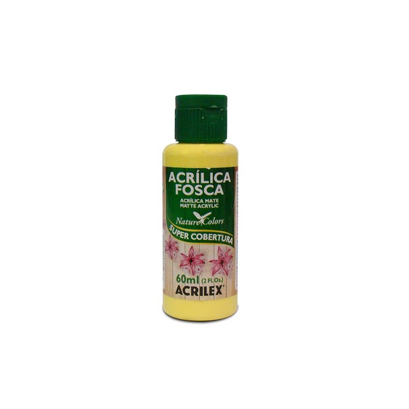 ACRÍLICA FOSCA MATE - Acrilex Color Amarillo Limon 504 - 60ml