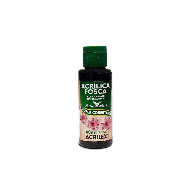 ACRÍLICA FOSCA MATE - Acrilex Color Negro 520 - 60ml