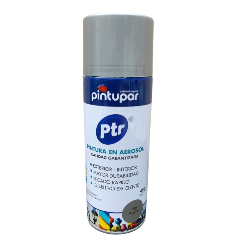 Pintura en Aerosol - Plata 036 - Pintupar 400ml