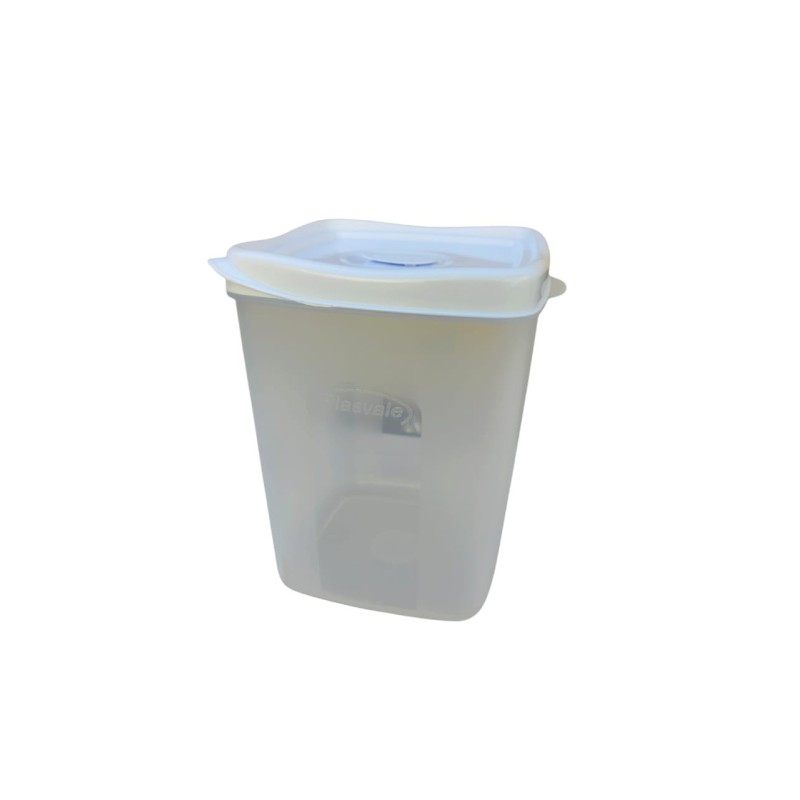 Plasvale Taper - 2,3 litros - con tapa - blanco