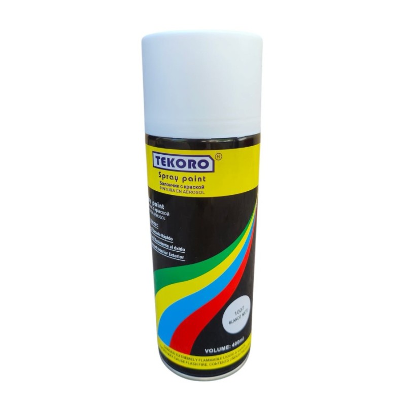 Tecoro pintura en aerosol blanco mate 400m - Base