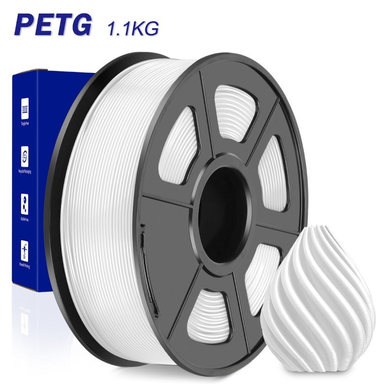 JAYO Filamento de Impresora 3D PETG - Blanco