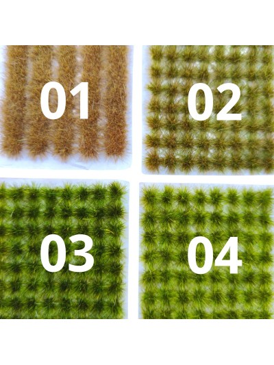 Matas Cesped - Tufts -  104 x 5mm - Verde Seco (color 02)