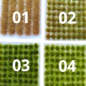 Matas Cesped - Tufts -  104 x 5mm - Verde Oscuro (color 03)