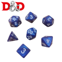 Kit de Dados para DnD y juegos de rol - azul / blanco (14)
