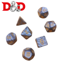 Kit de Dados para DnD y juegos de rol - plata / dorado (15)
