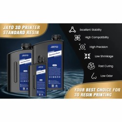 Resina 3D JAYO 1kg - AZUL TRANSPARENTE - para impresiónes 3D