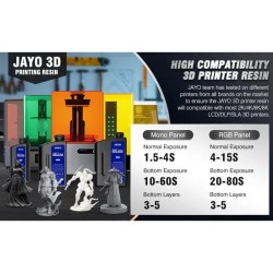 Resina 3D JAYO ABS-LIKE 1000g - GRIS OSCURO - para impresoras 3D