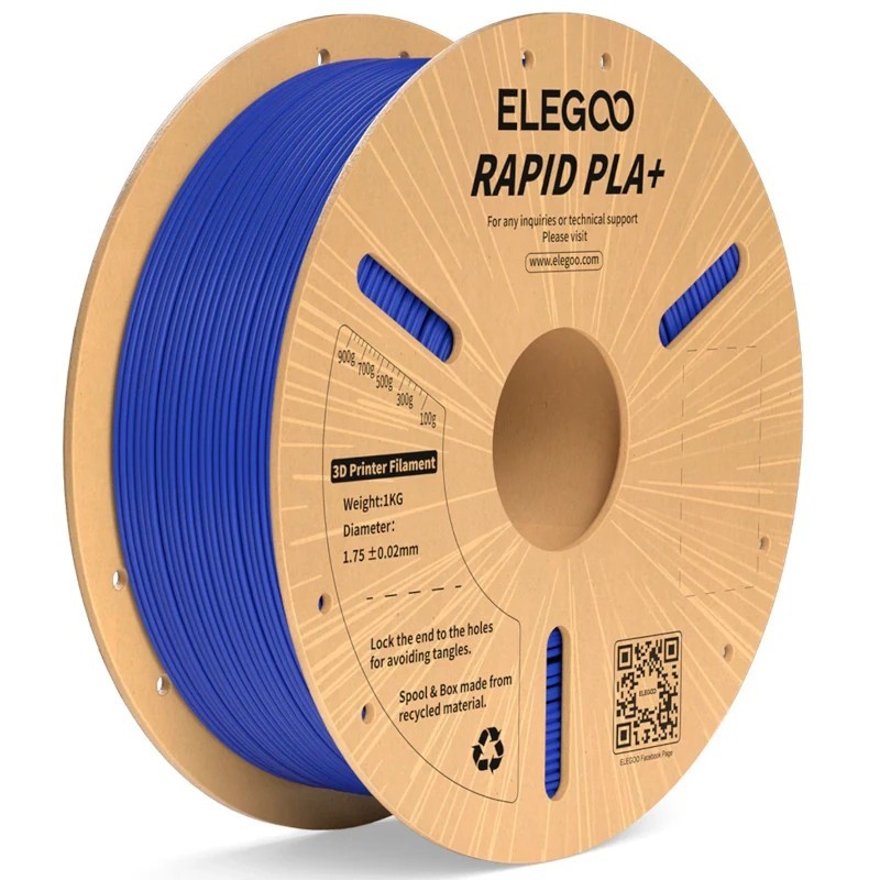 Rapid PLA+ Filamento - Azul 1kg - Elegoo